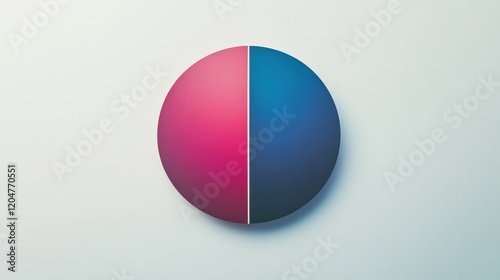 Colorful split circle design showing a contrast between warm and cool tones with a modern aesthetic. Generative AI Free Download Colorful split circle design showing a contrast between warm and cool tones with a modern aesthetic. Generative AI - GFXLoad