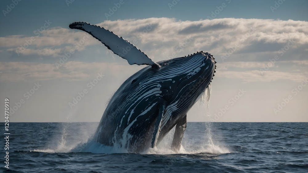 Fototapeta premium dolphin jumping out of the water