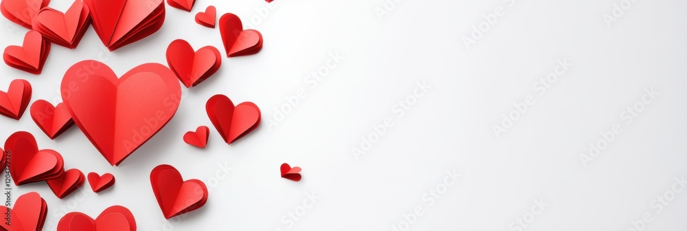 Valentine’s Day greeting card background template with heart shape Valentine’s Day greeting card background template with heart shape