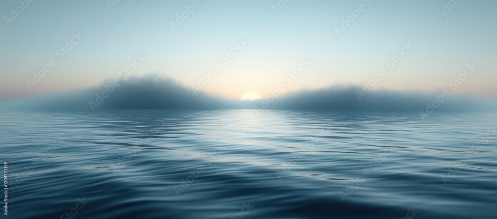 Fototapeta premium Aqua Mint Water Ripples Abstract Background Summer Banner