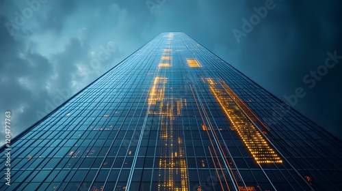 Wallpaper Mural Skyscraper Reaching for the Clouds Torontodigital.ca