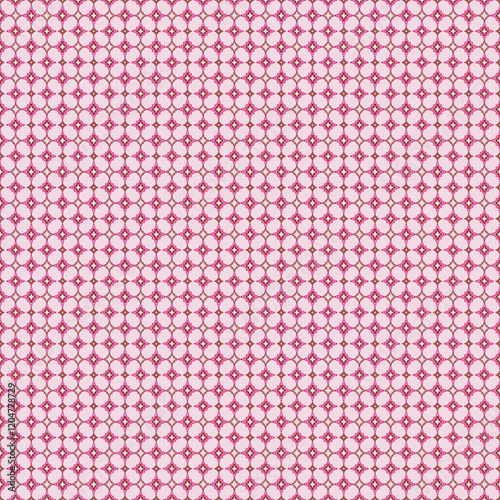 Pink Vintage Circular Pattern