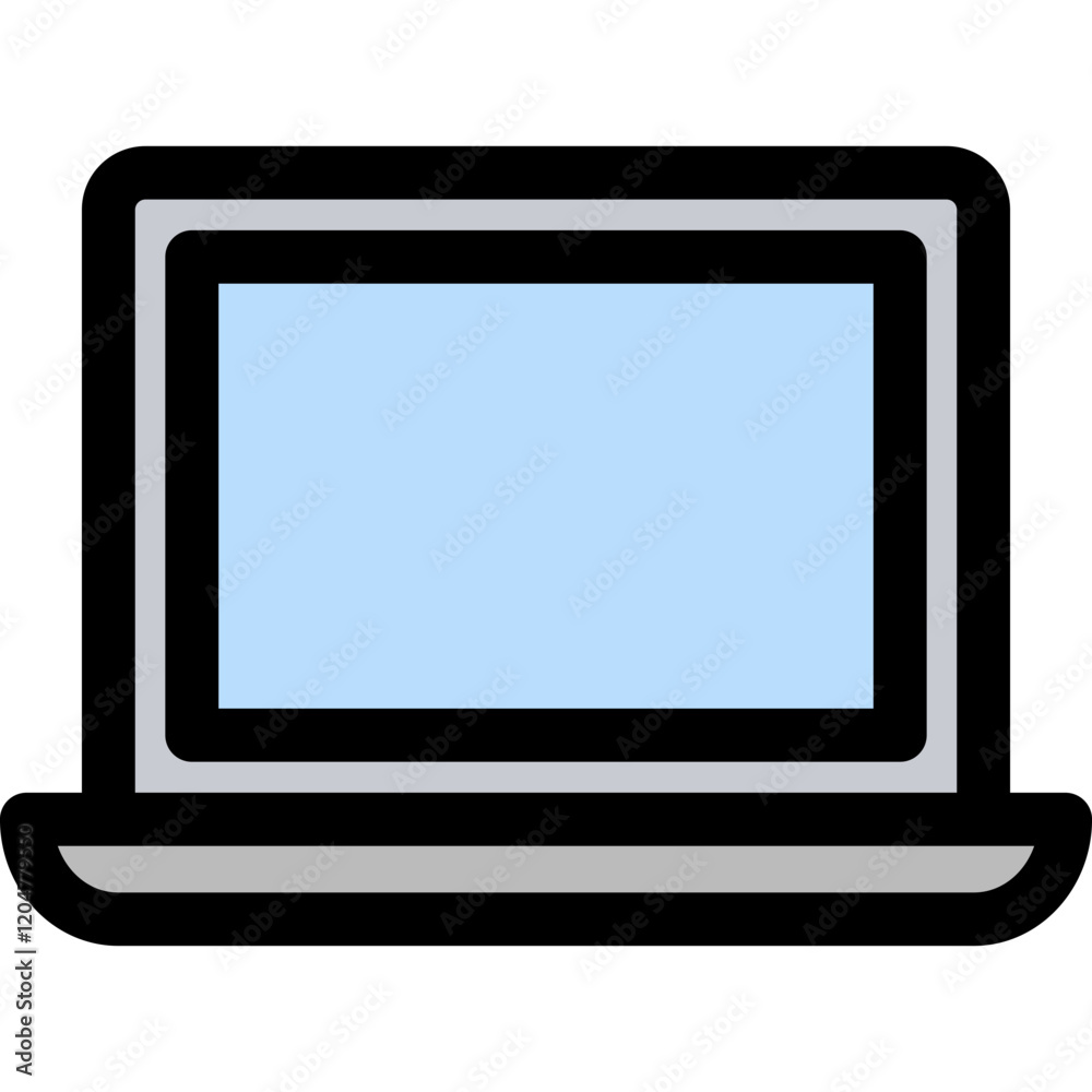 Laptop lineal color icon Laptop lineal color icon