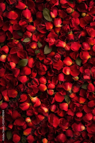 Valentine’s Day greeting card background template with rose flower