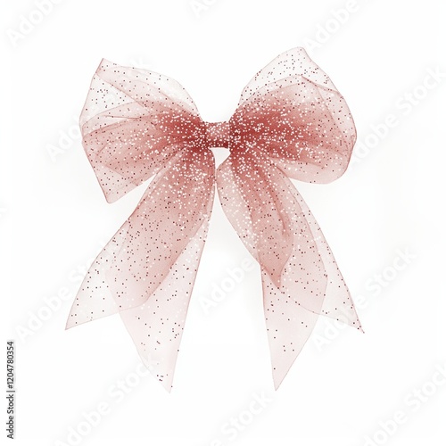 Beautiful cute bow tie ribbon for Valentine’s Day greeting card design.