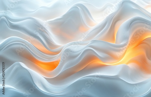 Wallpaper Mural Luxury Abstract Transparent Cloth Display for Cosmetic Product Presentation with Neon Light Circle Frame Torontodigital.ca