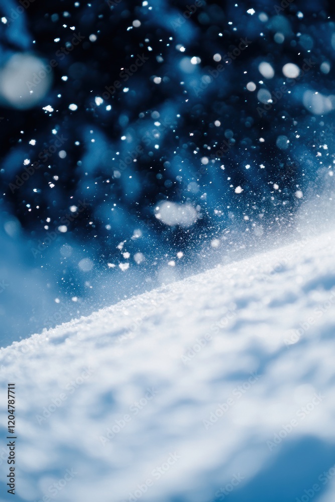 Obraz premium Abstract winter snow field