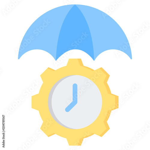 Time Saving Management Flat Icon
