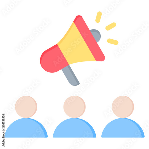 Public Relation Flat Icon