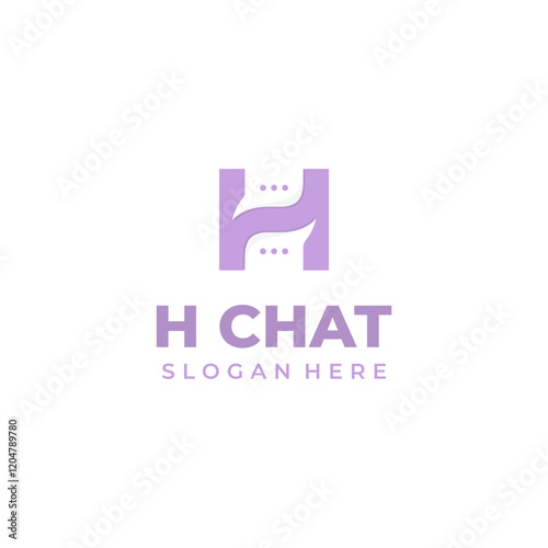 Letter H logo combination wit...