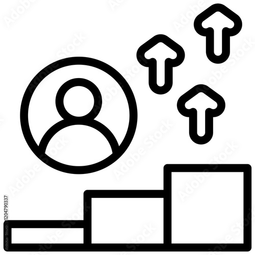 Succession Planning Outline Icon