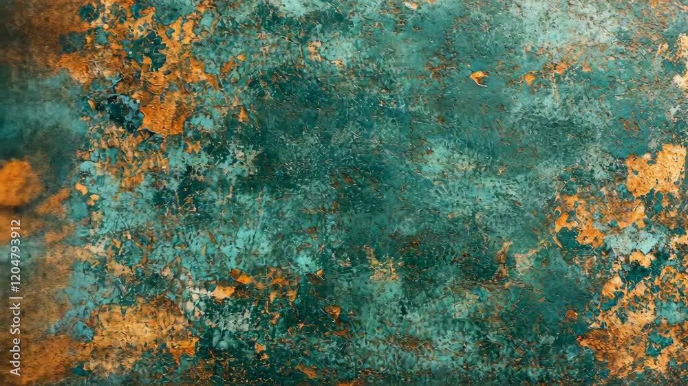 Textured surface with turquoise and gold hues reflecting artistry and design in modern decor Textured surface with turquoise and gold hues reflecting artistry and design in modern decor