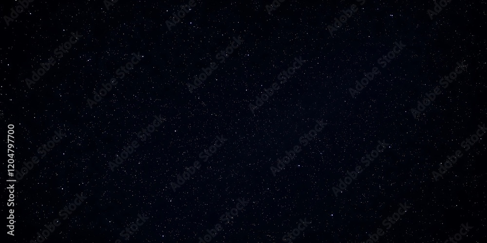 Fototapeta premium Night sky filled with sparkling stars against a black background, galaxy background, celestial, star background, Night sky with stars and galaxy in outer space, universe background