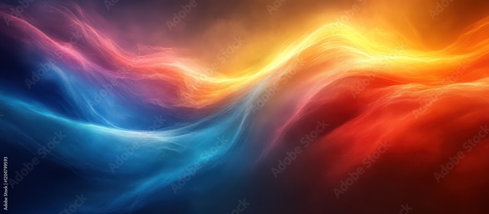 Obraz premium Abstract colorful wave background.