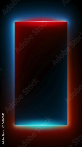 red and blue neon abstract background with glowing lights