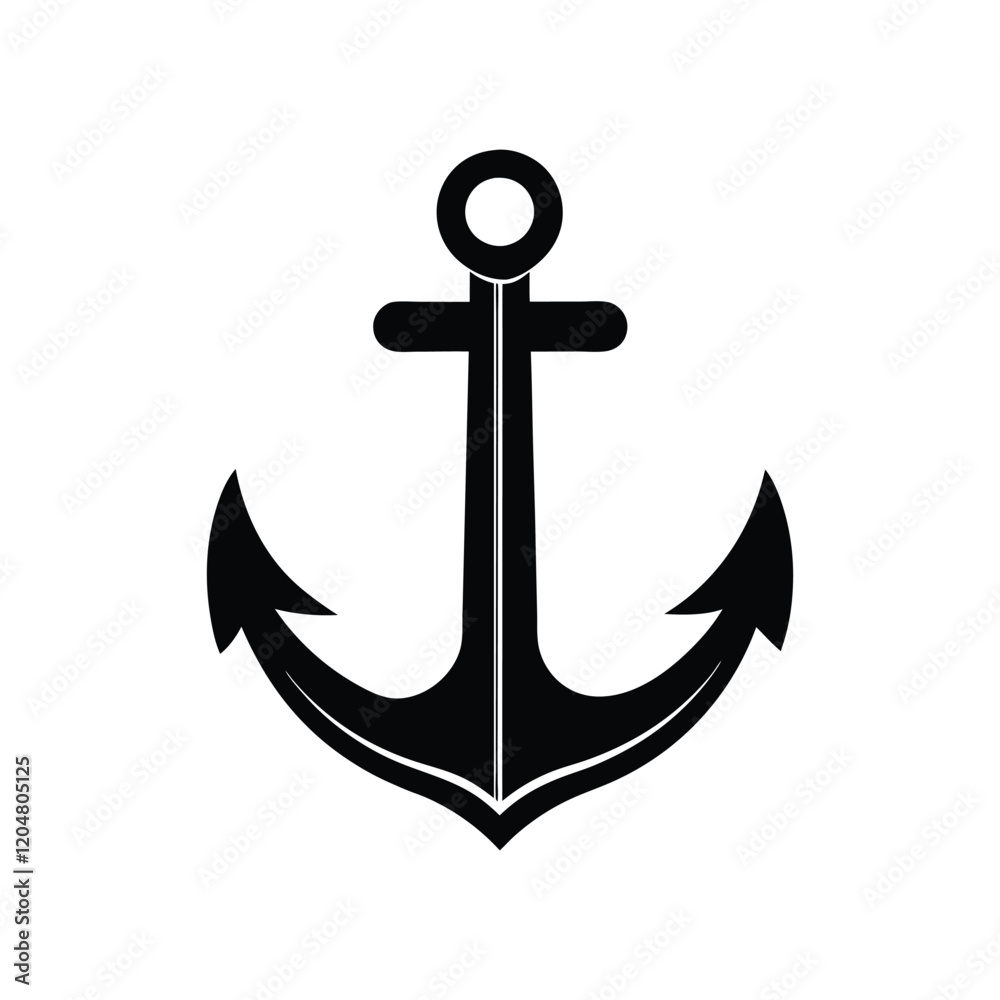 Anchor Flat Icon for Nautical and Marine Applications Anchor Flat Icon for Nautical and Marine Applications