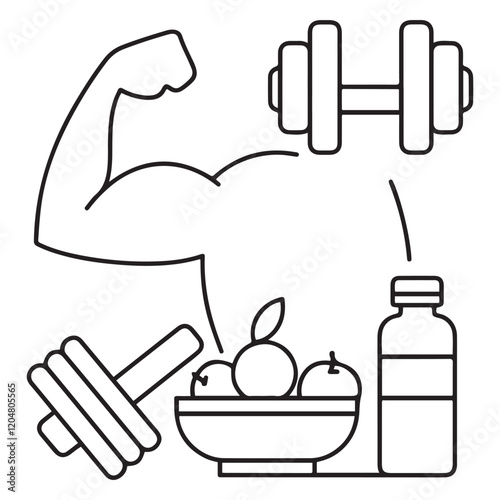 outline supplement vector icon. isolated black simple line element illustration from gym and fitness concept. editable vector stroke supplement icon on white background