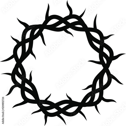 crown of thorns, Jesus Christ wreath of thorns, easter religious symbol of Christianity