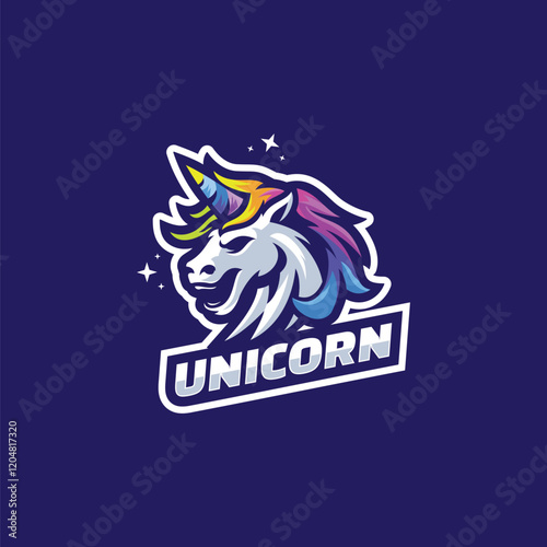 Unicorn Mascot Logo