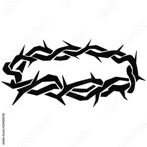 crown of thorns, Jesus Christ wreath of thorns, easter religious symbol of Christianity