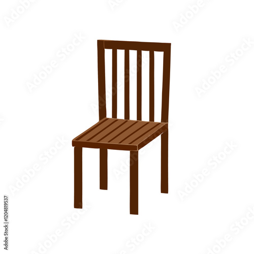 ector illustration of wooden chair vector illustration (4)