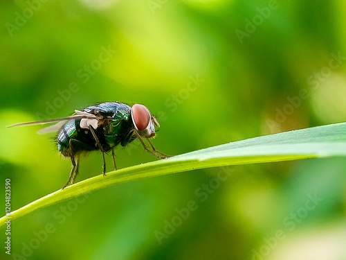 Cochliomyia hominivorax, the New World screw-worm fly, or screw-worm for short, is a species of parasitic fly that is well known for the way in which its larvae (maggots) eat the living tissue.