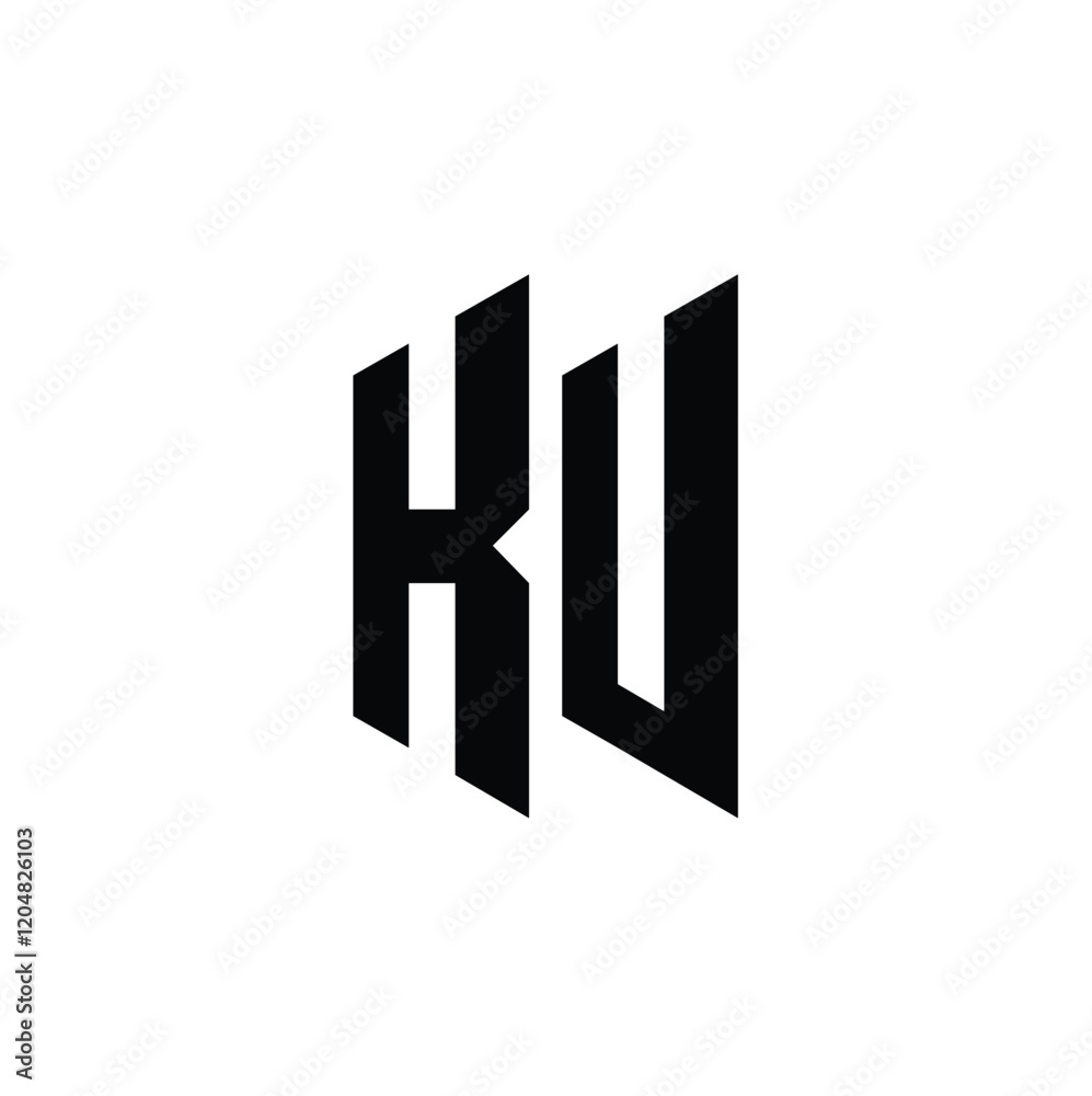KU monogram logo design letter text name symbol monochrome logotype alphabet character simple logo KU monogram logo design letter text name symbol monochrome logotype alphabet character simple logo