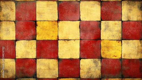 Checkered Tile Floor