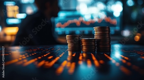 Businessman Contemplating Financial Loss and Bankruptcy in Crisis