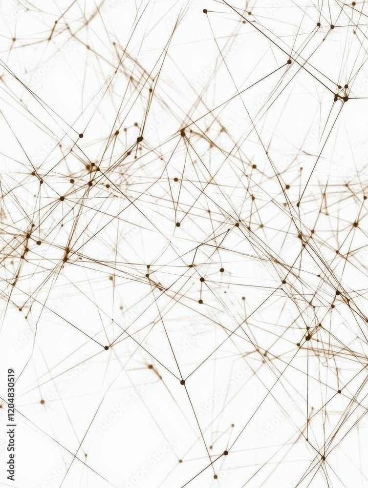 Abstract network of interconnected lines and dots on a light background showcasing complexity and structure. Generative AI Abstract network of interconnected lines and dots on a light background showcasing complexity and structure. Generative AI