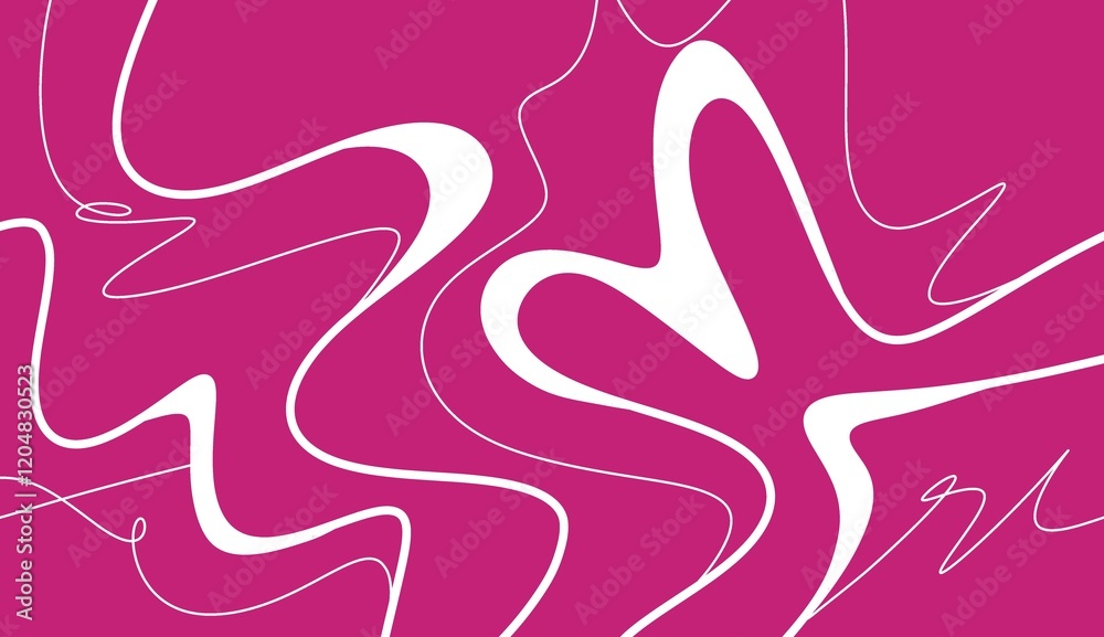 Minimalist, love-themed lines and waves. Minimalist, love-themed lines and waves.