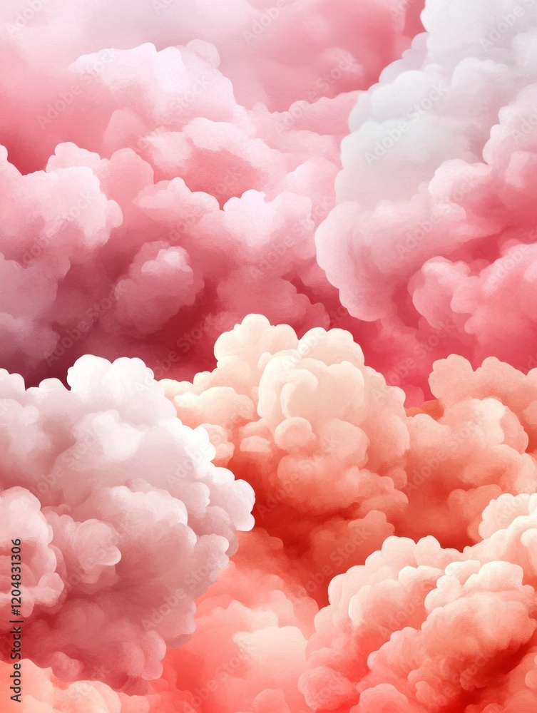 Soft pink clouds fill the sky with gentle hues. Soft pink clouds fill the sky with gentle hues.