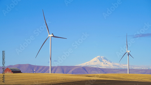 Wind Turbines in farmland