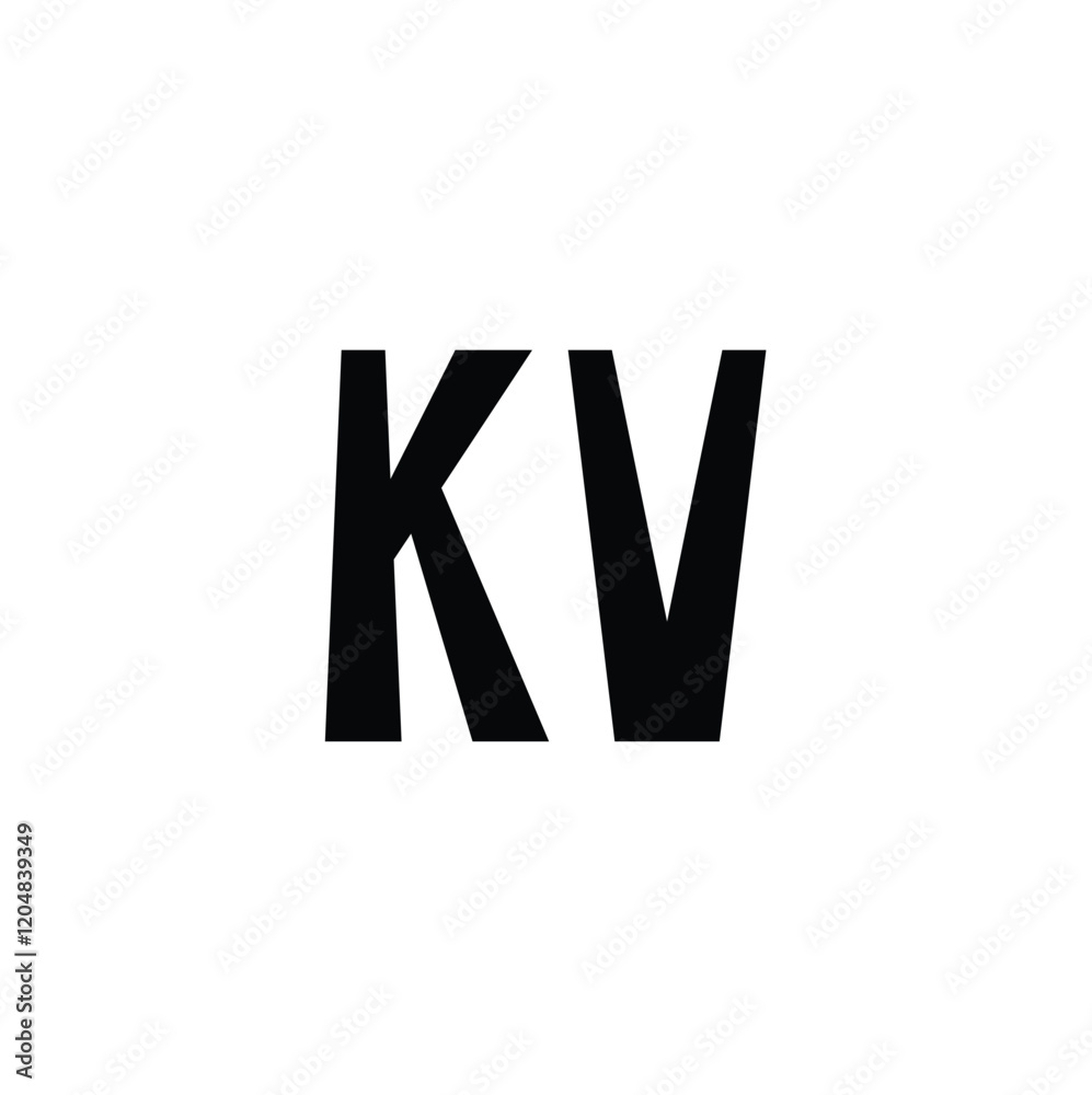KV monogram logo design letter text name symbol monochrome logotype alphabet character simple logo KV monogram logo design letter text name symbol monochrome logotype alphabet character simple logo