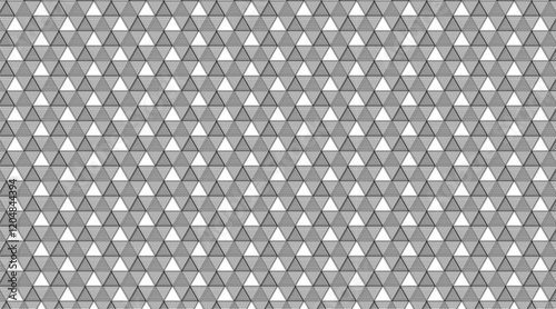 Geometric shape pattern background with line | Triangle shape seamless pattern background design | Pattern background for texture, corporate, banner, decoration with black, white colour