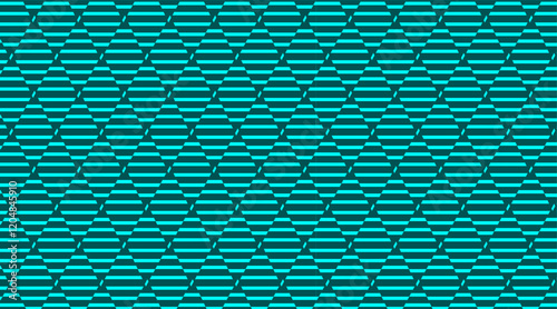 Triangle shape pattern background with line | Seamless pattern with geometric vector shape with teal colour