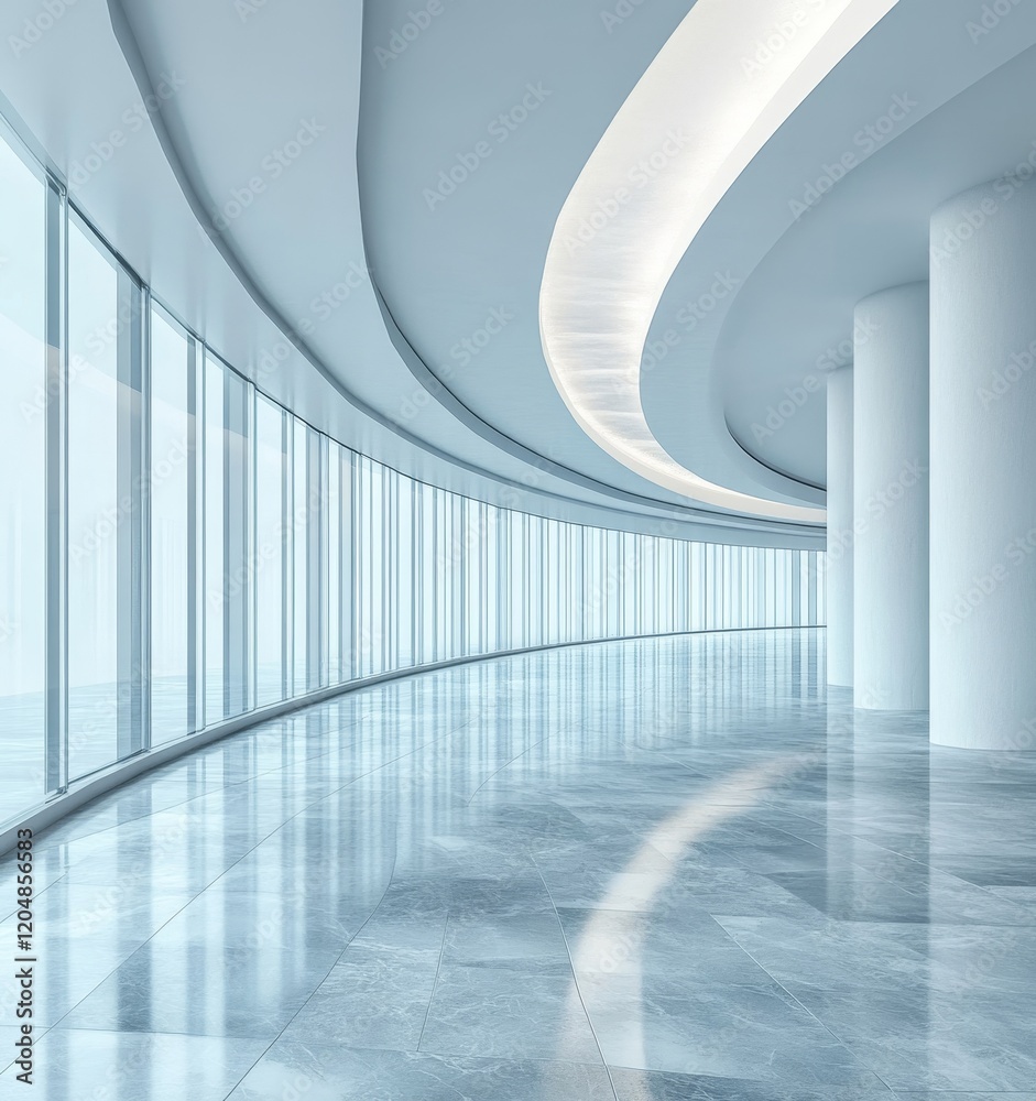 Fototapeta premium Empty Architectural Digital Background with Clean Lines, Generative AI