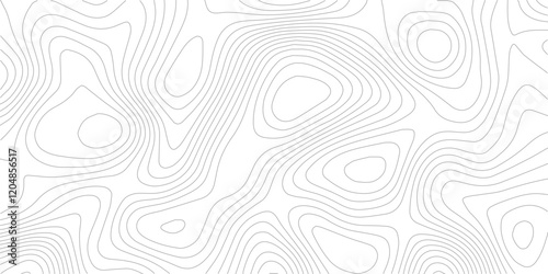 Abstract Topographic Pattern Banner Background, geographic line map with elevation assignments. Modern design background with wavy pattern. Paper texture Imitation of a geographical map shades.