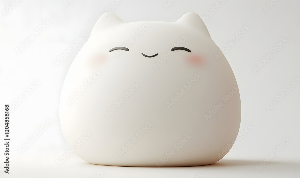 Cute white cat-shaped nightlight. Cute white cat-shaped nightlight.