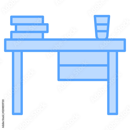 Desk  Icon Element For Design