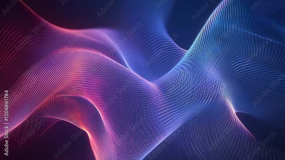 Dynamic waves of colorful light abstract design digital art creative environment aesthetic viewpoint Dynamic waves of colorful light abstract design digital art creative environment aesthetic viewpoint