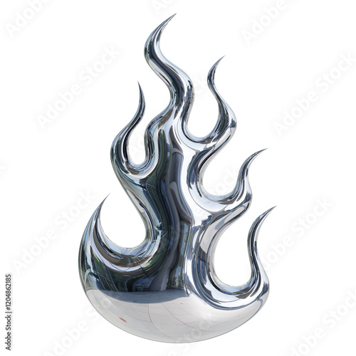 3d chrome metal collection y2k elements