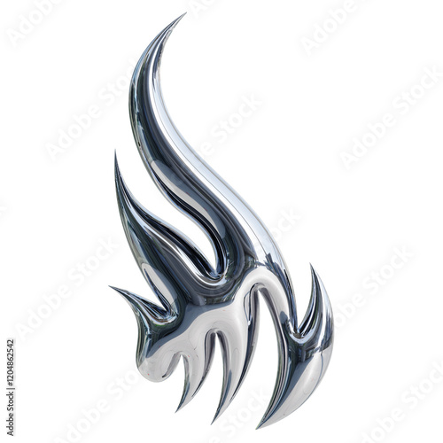 3d chrome metal collection y2k elements