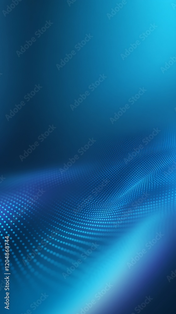 Abstract Blue Waves Gently Flowing Soft Light. AI Generated Abstract Blue Waves Gently Flowing Soft Light. AI Generated