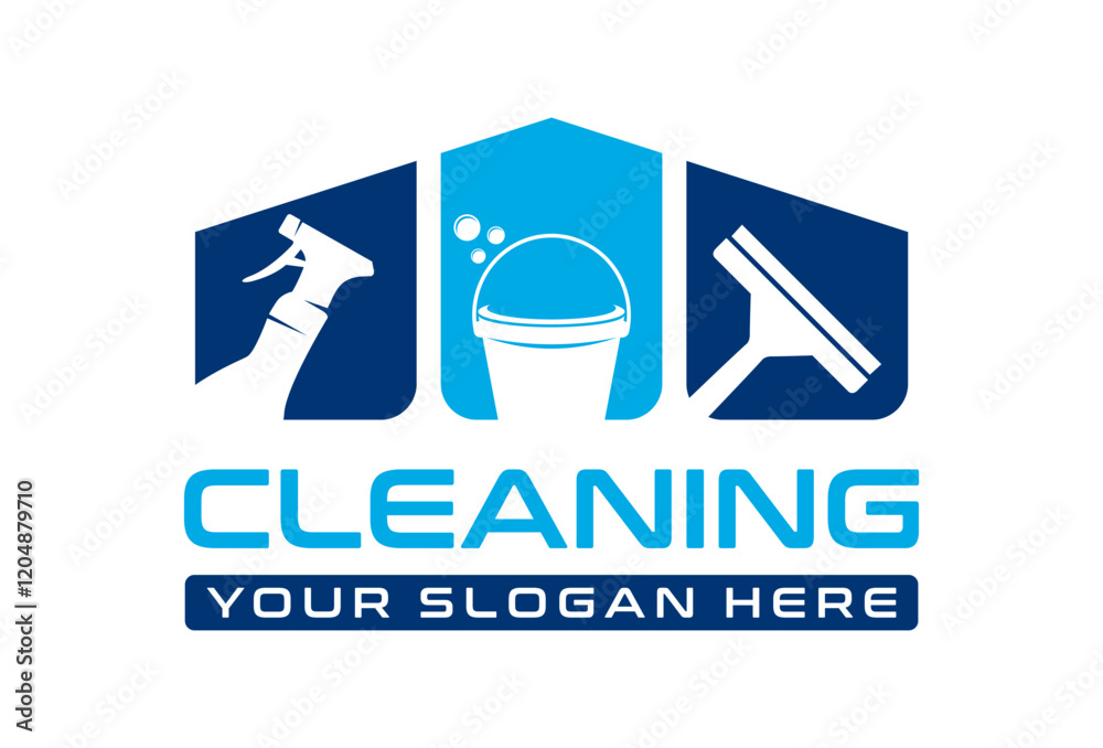 House cleaning service logo design House cleaning service logo design