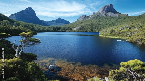 Cradle Mountain-Lake St Clair National Park, Tasmania, Australia Serenity of a Mountain Lake photo