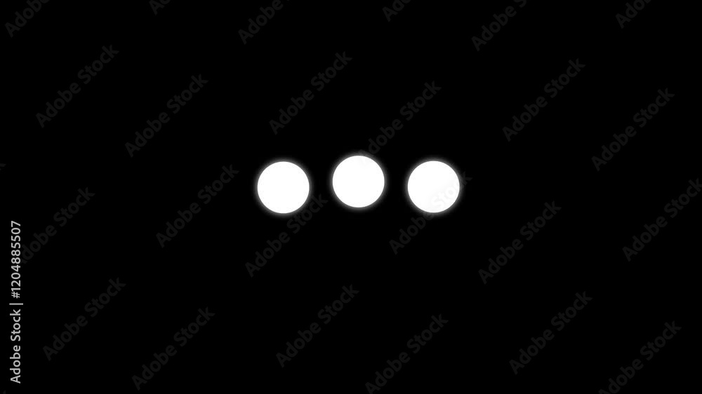 dot ball loading icon animation concept ,simple dot ball load concept