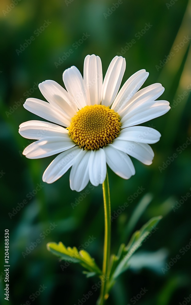 Fototapeta premium Closeup of a flower with visible petal patterns, highlighted by the natural light