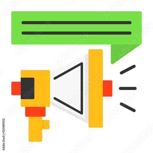 Announcement Flat Style Icon
