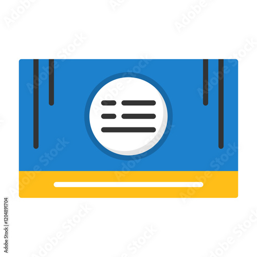 Business Card Flat Style Icon